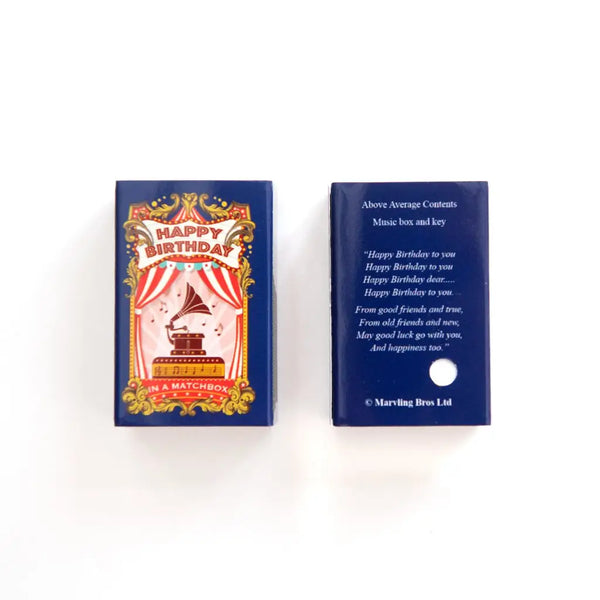 Happy Birthday Music Box in A Matchbox - Linzis