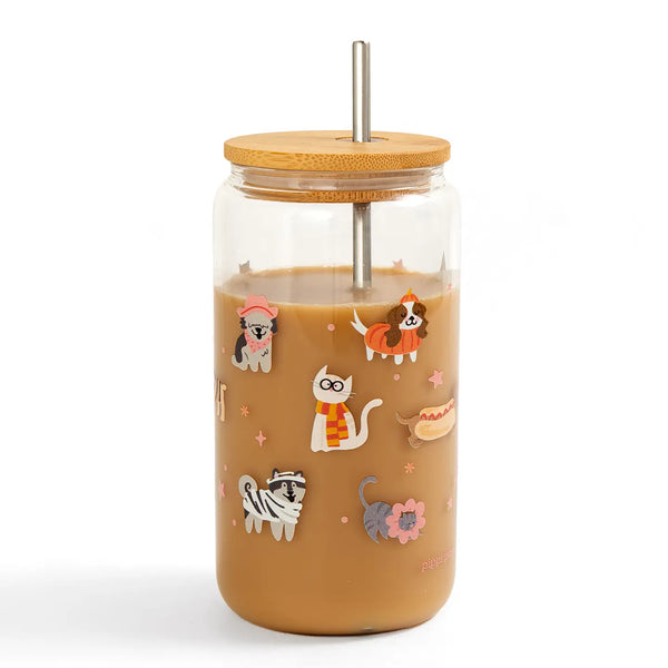 Trick or Treat Pets Halloween Glass Can - Linzis