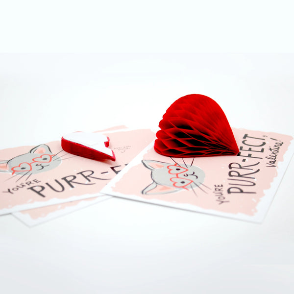 Pop-Up Valentine Cards - Kitten