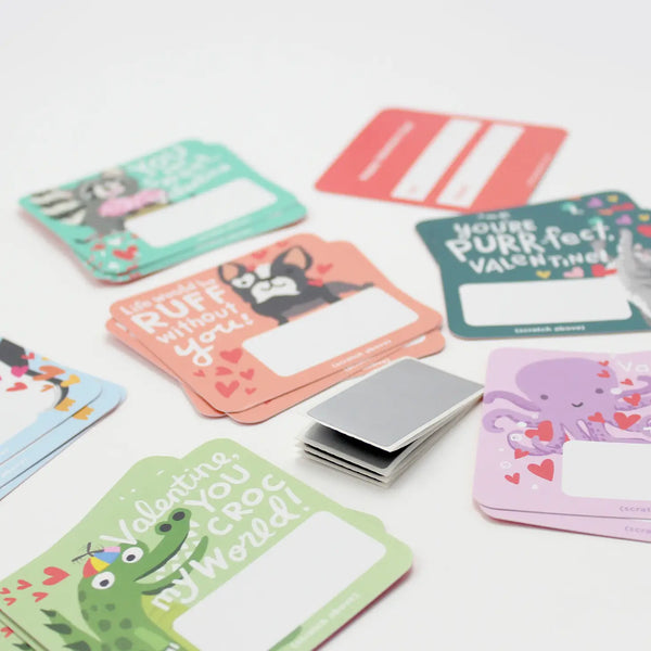 Scratch-Off Valentines - Animal Puns - Linzis