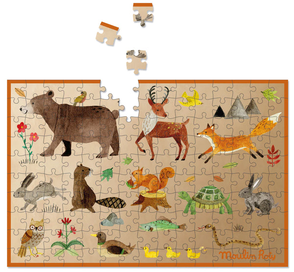 Mini puzzles (150 pcs) "The Garden of Moulin Roty - Linzis