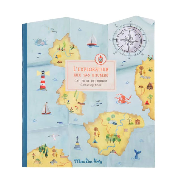 Explorer Theme Coloring Book - Linzis