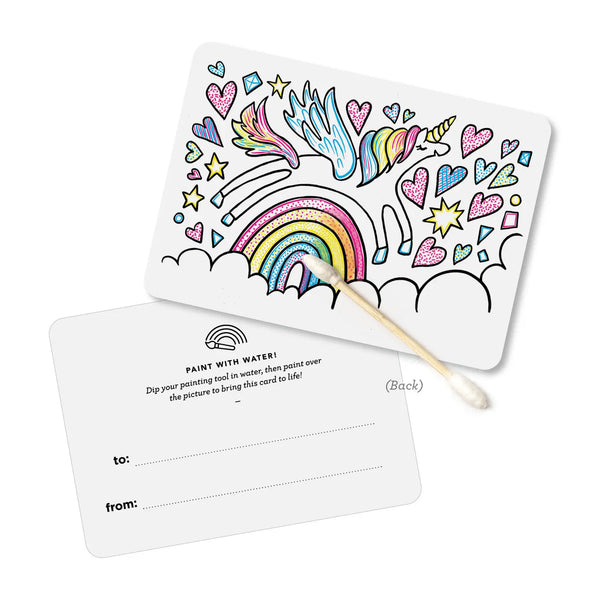 Paint with Water Valentines - Unicorn - Linzis