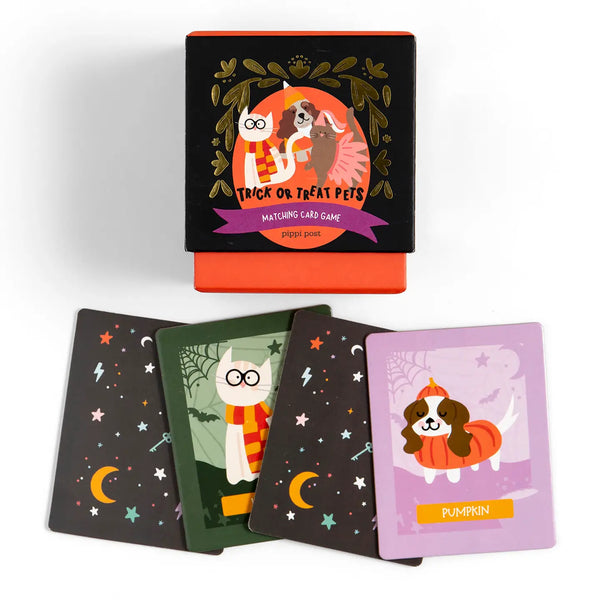 Trick or Treat Pets Memory Card Game - Linzis