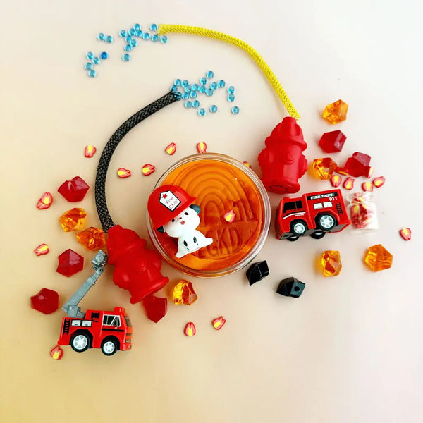 Fire Station (Cherry Mango) Kiddough Play Kit - Linzis