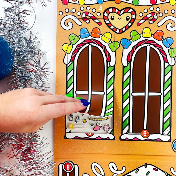 Kawaii Christmas Sticker Advent Calendar - Linzis