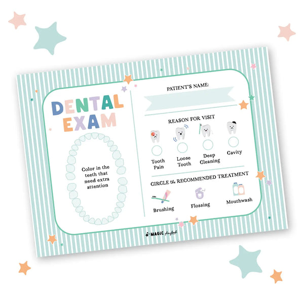 Dentist Pretend Play Notepad - Linzis