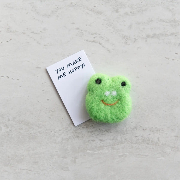 Toadally Awesome Wool Felt Frog in A Matchbox - Linzis