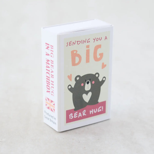Big Bear Hug Wool Felt Bear in A Matchbox - Linzis