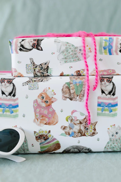 Birthday Cat Gift Wrap