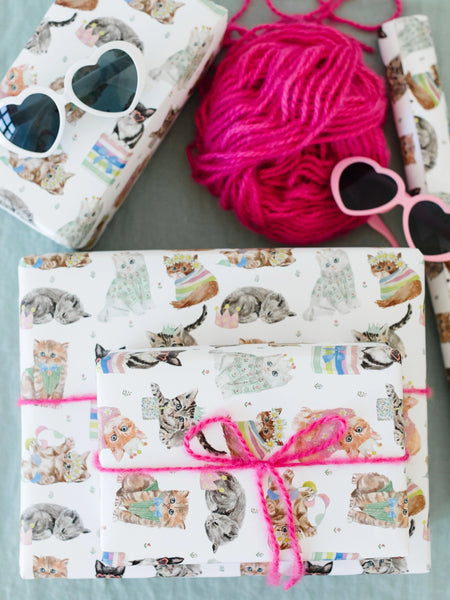 Birthday Cat Gift Wrap