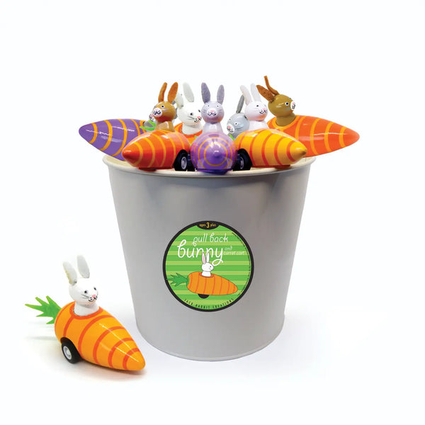 Pull Back Bunny in Carrot - Linzis