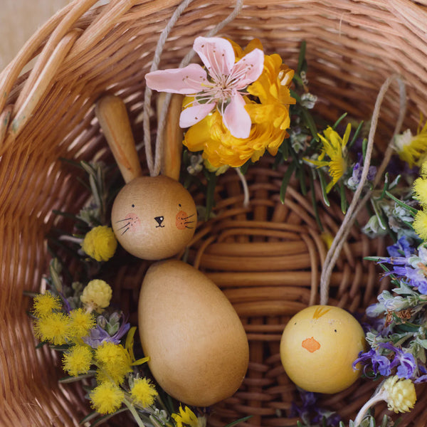 Hop and Peep Hanging Ornaments - Linzis