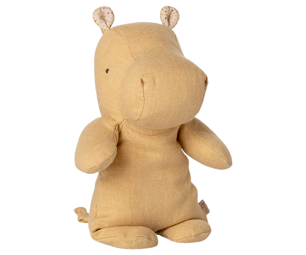 Safari friends, Hippo, Small - Cream yellow