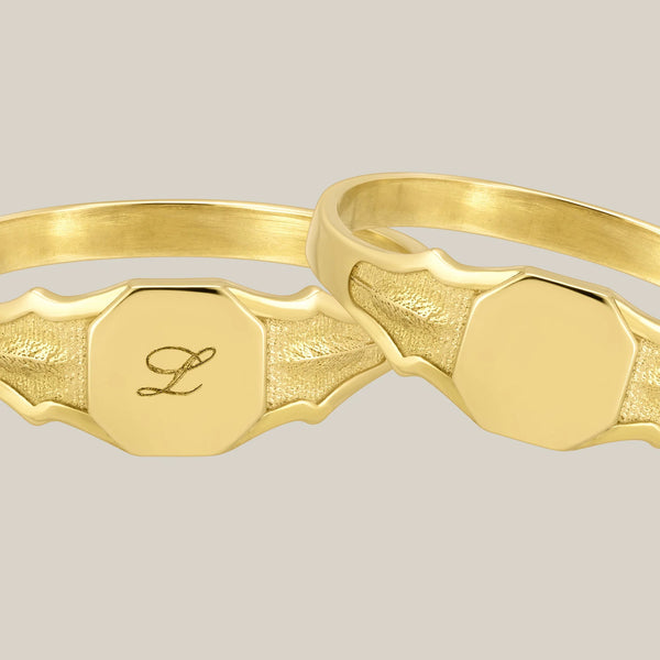Signet "Plume" Ring - Linzis