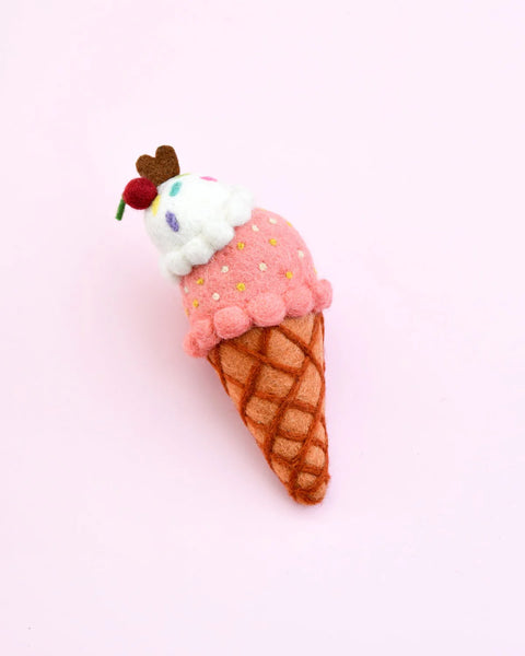 Felt Watermelon and Coconut Sorbet Ice Cream (2 Scoops) - Linzis