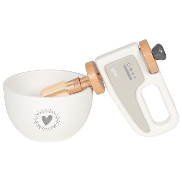 Wooden Hand Mixer with Bowl - Linzis