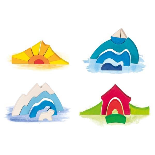 Landscape puzzle - Little polar bear - Linzis