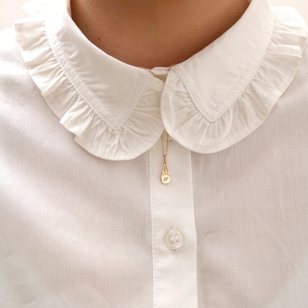 Signet "Plume" Pendant Necklace - Linzis