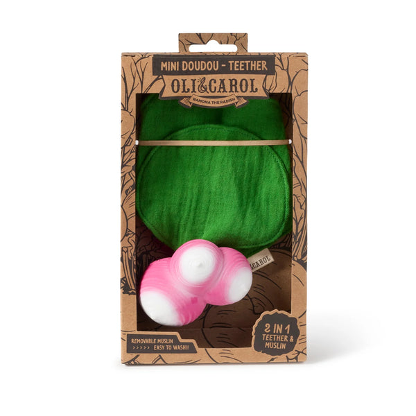 Ramona the Radish Mini Doudou-Teether - Linzis