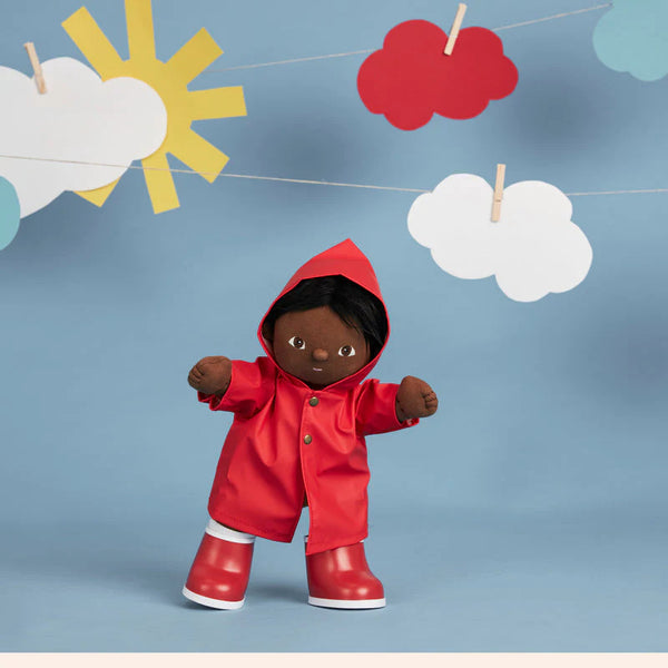 Dinkum Doll Rainy Play Set in Red - Linzis