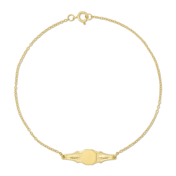 Signet "Plume" bracelet - Linzis