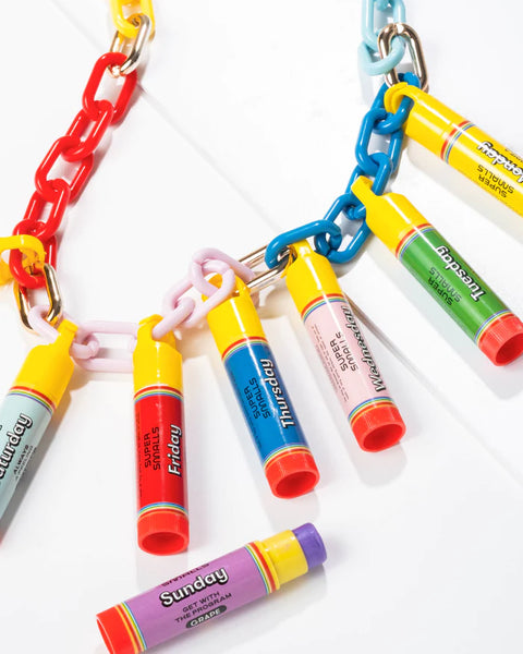 Days of the Week Lip Balm Necklace - Linzis