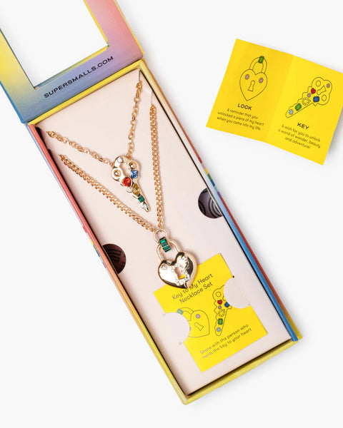 Lock & Key "Mommy & Me" Necklace Set - Linzis