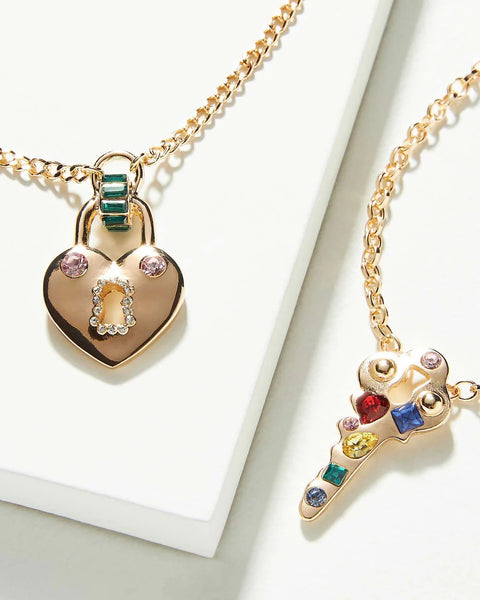 Lock & Key "Mommy & Me" Necklace Set - Linzis