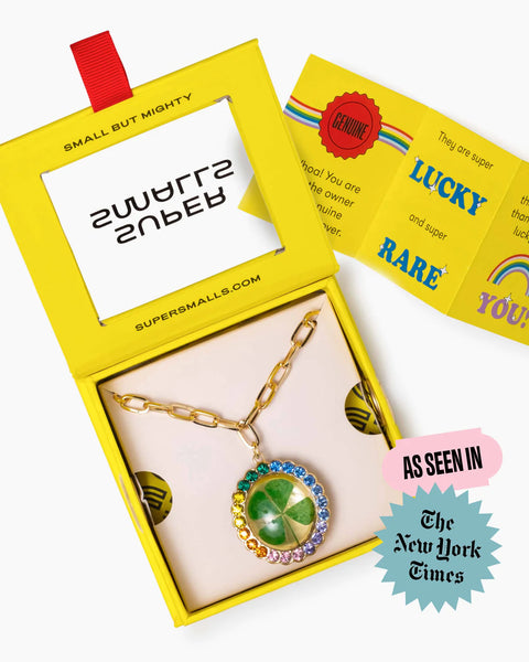 Lucky Streak REAL 4-Leaf Clover Necklace - Linzis