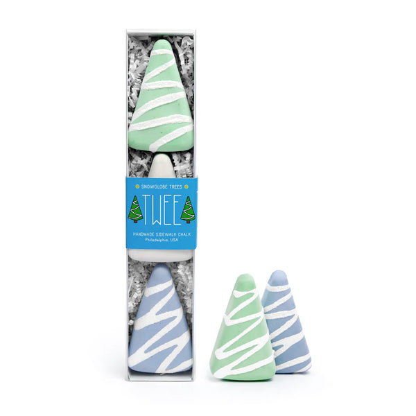 Snowglobe Trees Handmade Sidewalk Chalk - Linzis