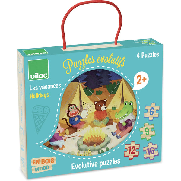 Vilac 4 Holiday Evolution Puzzles - Linzis