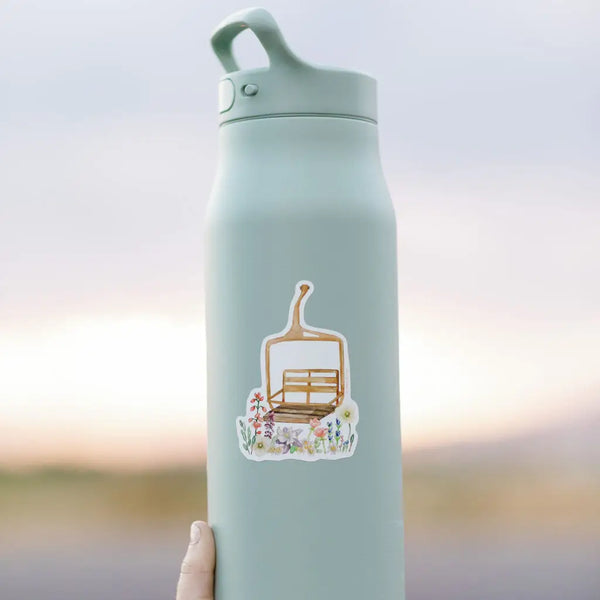 Wildflower Ski Chairlift Sticker