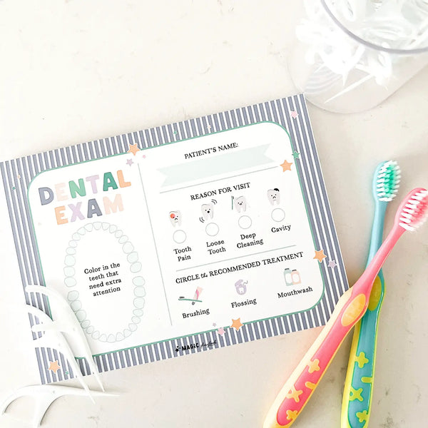 Dentist Pretend Play Notepad - Linzis