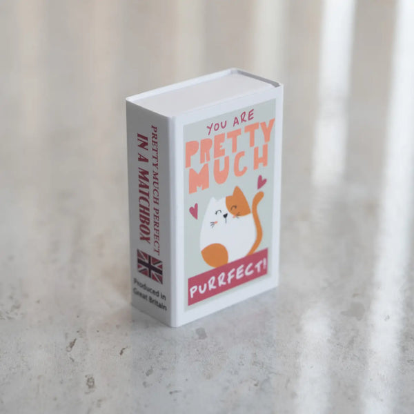 You're Purrfect Wool Felt Cat in A Matchbox - Linzis