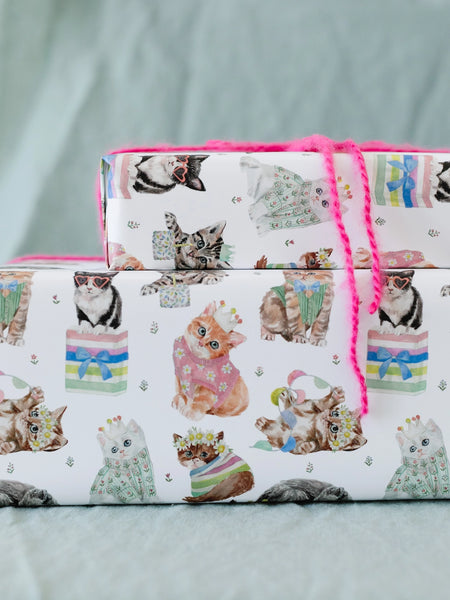 Birthday Cat Gift Wrap