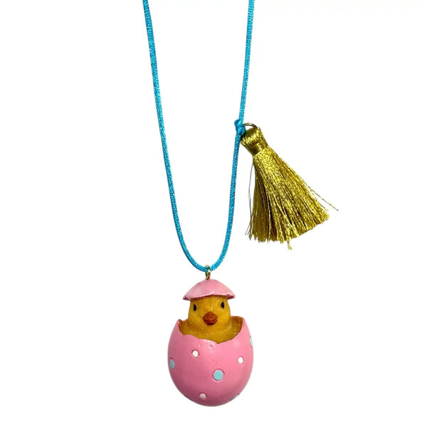 Easter Egg Chick Necklace - Linzis