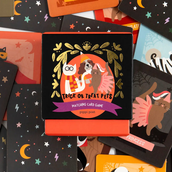 Trick or Treat Pets Memory Card Game - Linzis