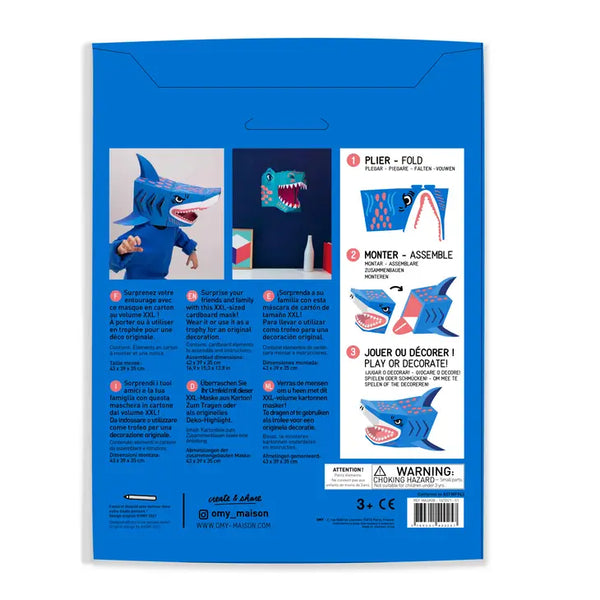 3D Shark Mask - Linzis
