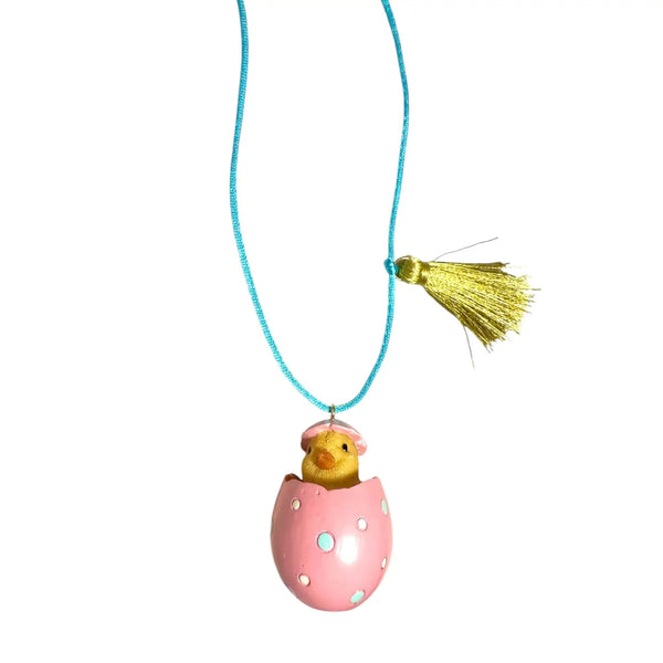 Easter Egg Chick Necklace - Linzis