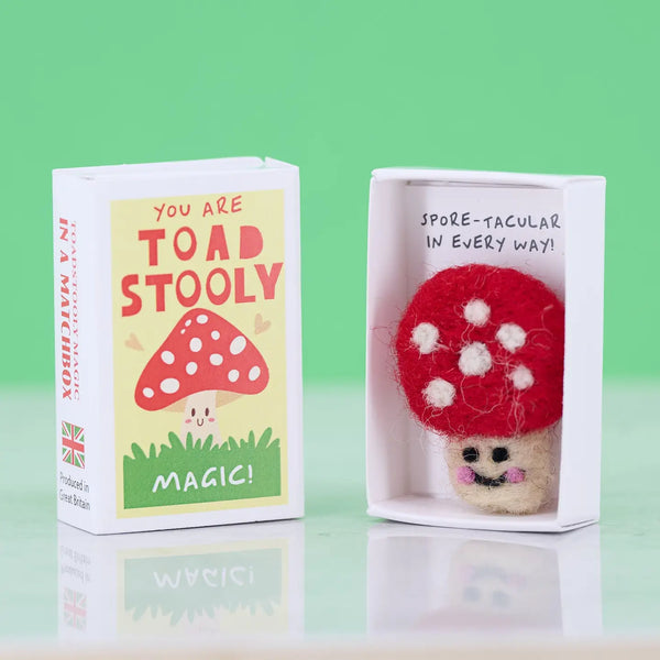 You Are Toadstooly Magic Wool Felt Mushroom - Linzis