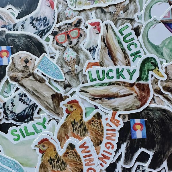 Lucky Duck Sticker