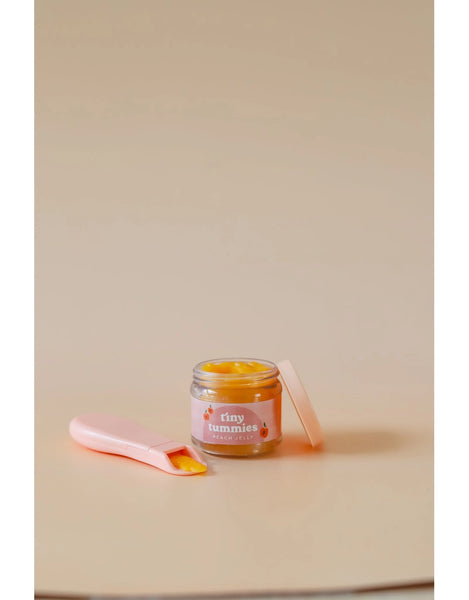 Tiny Tummies - Peach Jelly Food - Jar and Spoon - Linzis