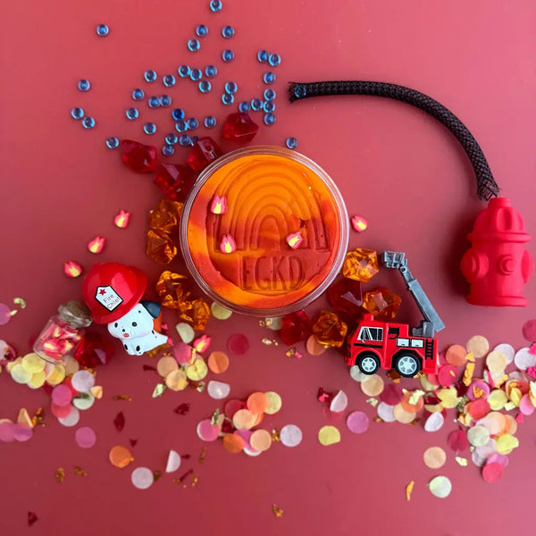 Fire Station (Cherry Mango) Kiddough Play Kit - Linzis
