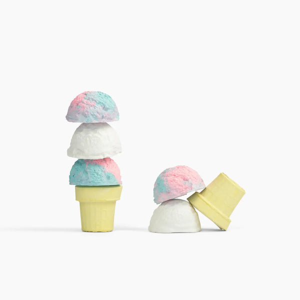 Blue Raspberry Ice Cream Cone Handmade Sidewalk Chalk - Linzis