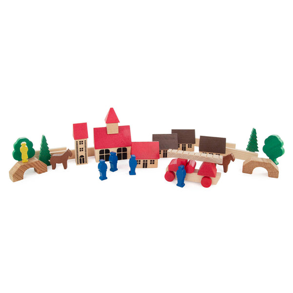 Piece Village with Fire Engine - Linzis