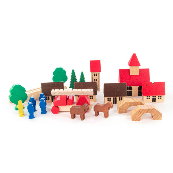 Piece Village with Fire Engine - Linzis