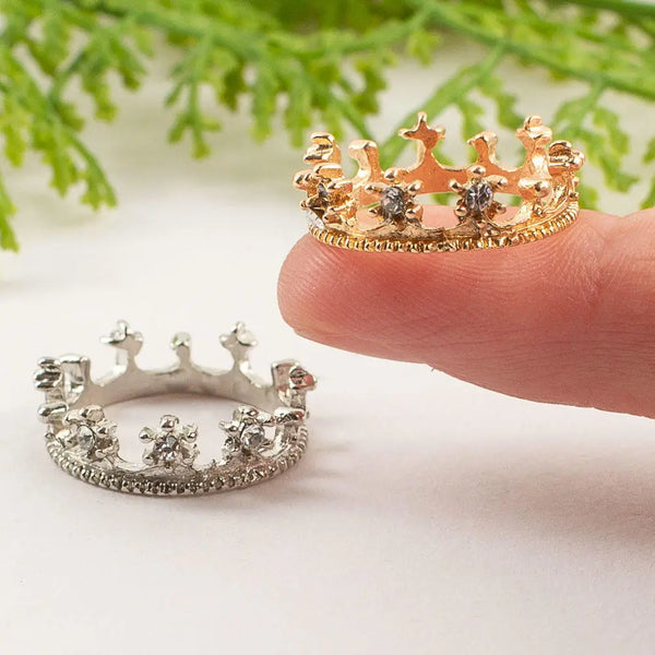 3/4" Dollhouse Miniature Royal Crowns (Pack of 2) - Linzis