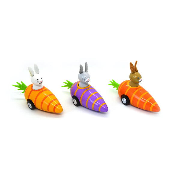 Pull Back Bunny in Carrot - Linzis