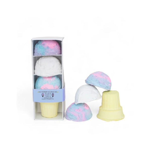 Blue Raspberry Ice Cream Cone Handmade Sidewalk Chalk - Linzis